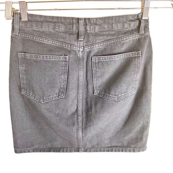 Urban Outfitters BDG Black Grey Denim Skirt Size Medium Casual Going Out - Picture 2 of 5
